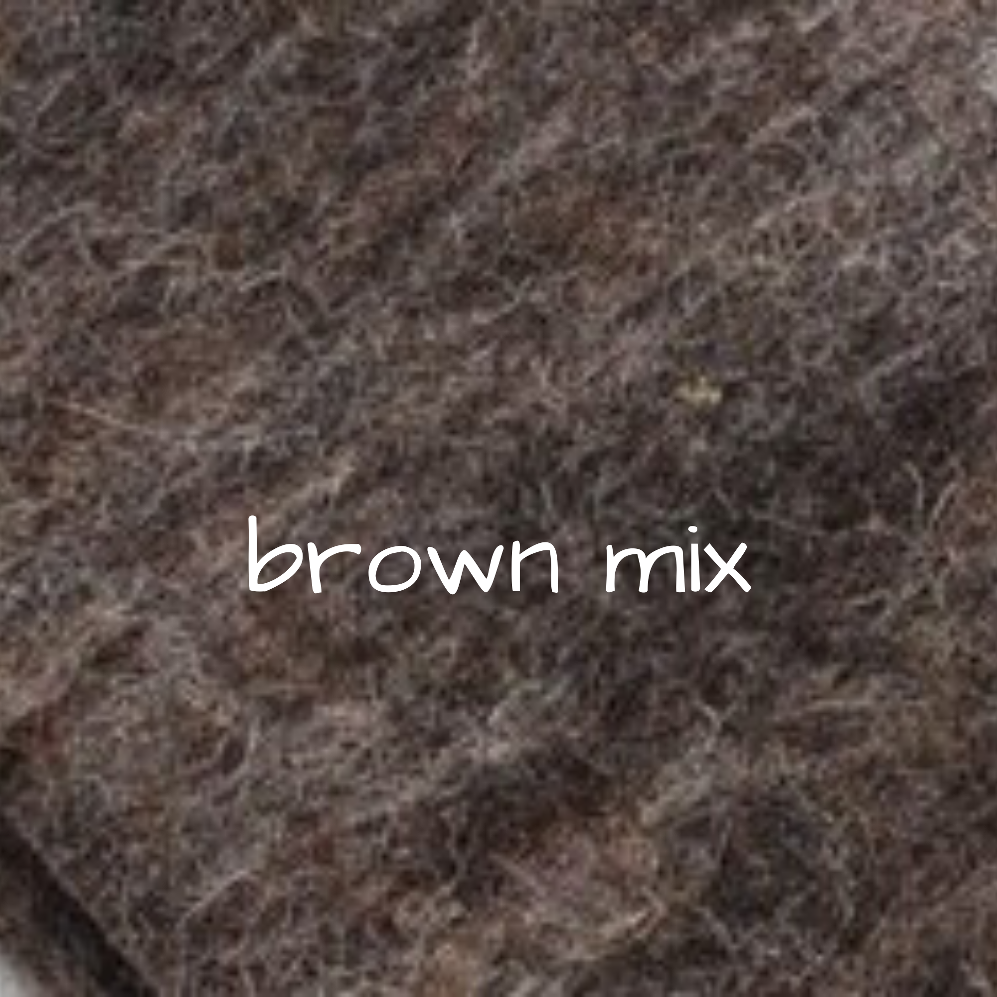 Thick Handmade 100% Wool Felt - Brown Mix