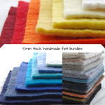Load image into Gallery viewer, Handmade Wool Felt Square Mixed Bundles   approx 5mm thick
