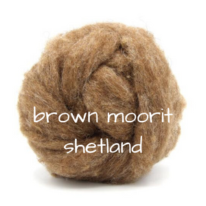 Carded - Moorit Shetland Slivers