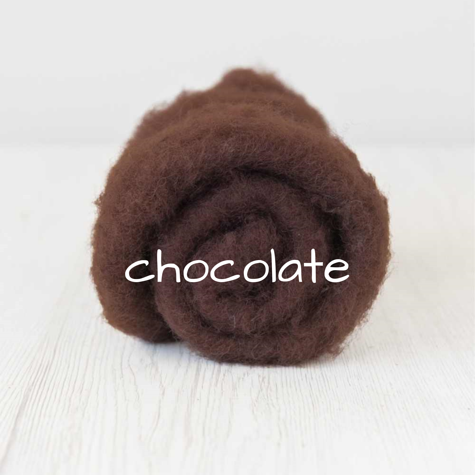 Carded Batting New Zealand Wool DHG 'Maori' Batt - Chocolate