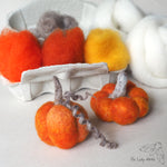 Load image into Gallery viewer, The Lady Moth CLASSIC basic needle felted pumpkin supply pack
