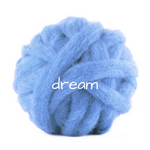 Load image into Gallery viewer, Carded Corriedale Slivers - Dream Cloud Blue

