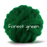 Load image into Gallery viewer, Carded Corriedale Slivers - Forest Green
