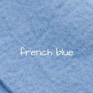 Thick Handmade 100% Wool Felt - French Blue