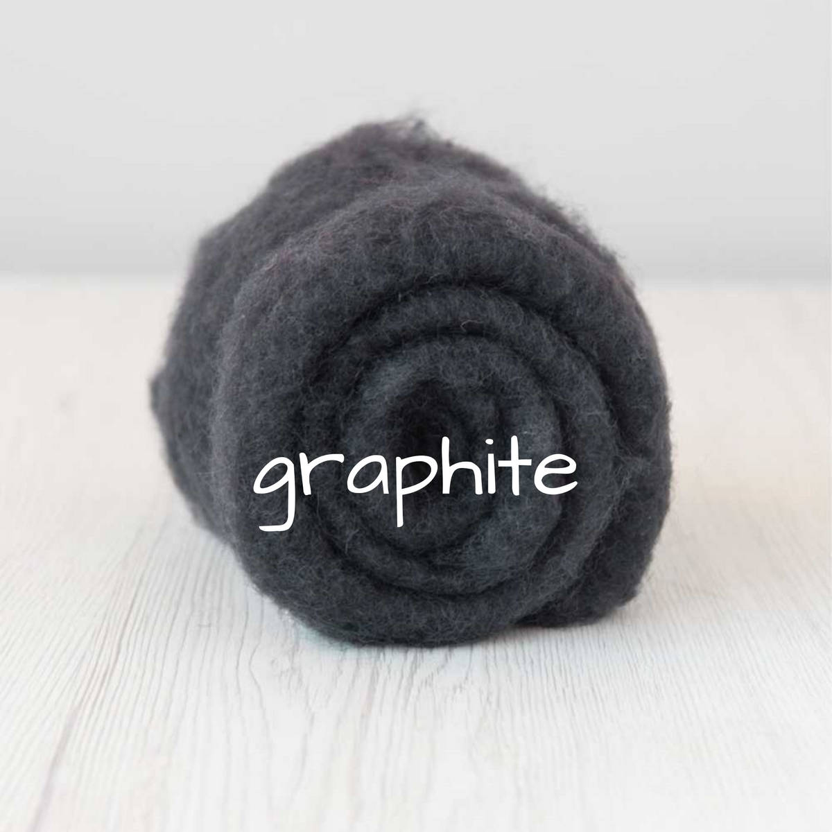 Carded Batting New Zealand Wool DHG 'Maori' Batt - Graphite – Felt Wildly