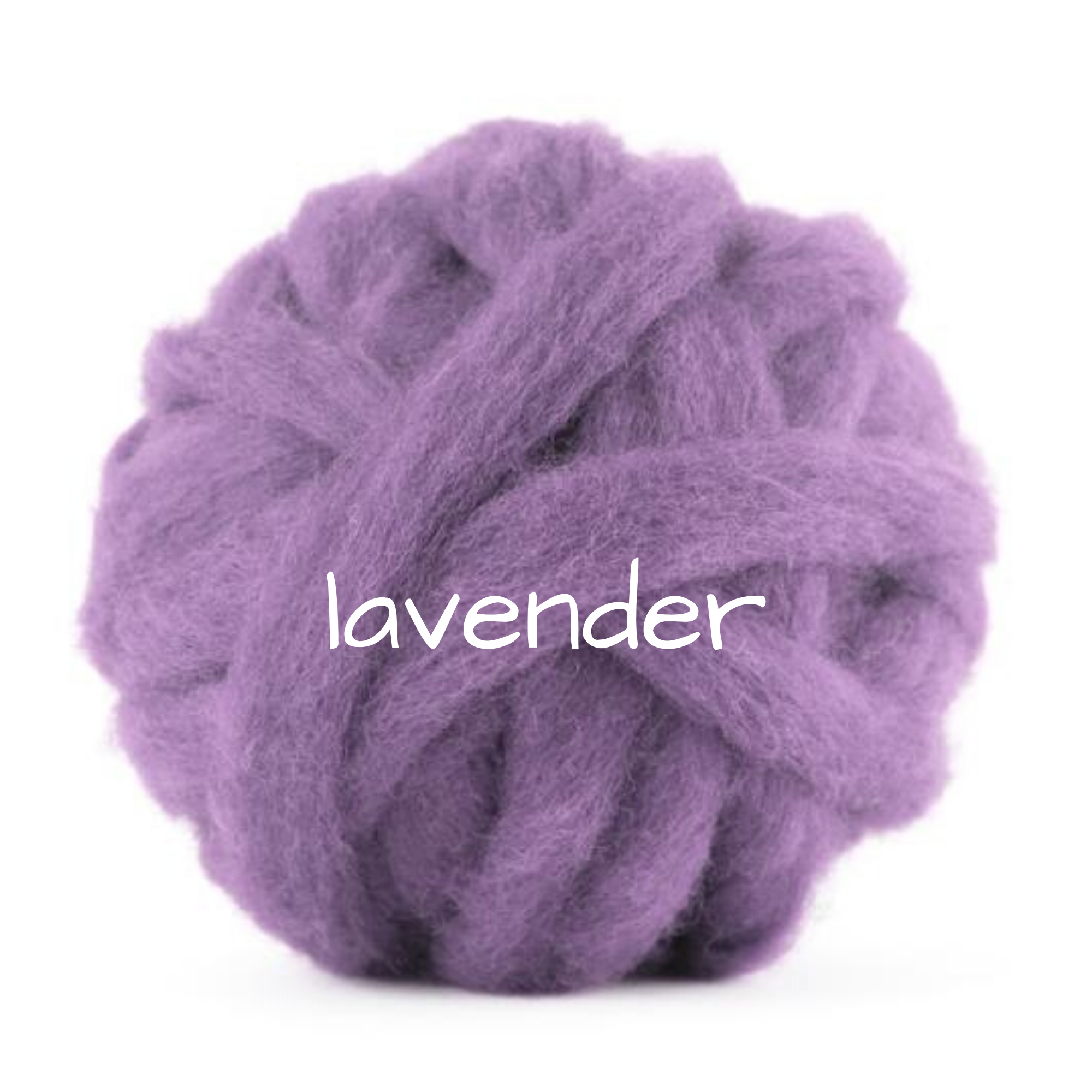 Carded Corriedale Slivers - Lavender