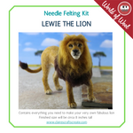Load image into Gallery viewer, Lewie The Lion Artisan Needle Felting WOW Kit

