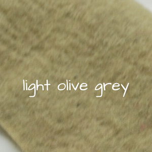 Thick Handmade 100% Wool Felt - Light Olive Grey