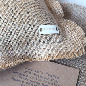 Hessian Felting Mat - Includes Protective Topper