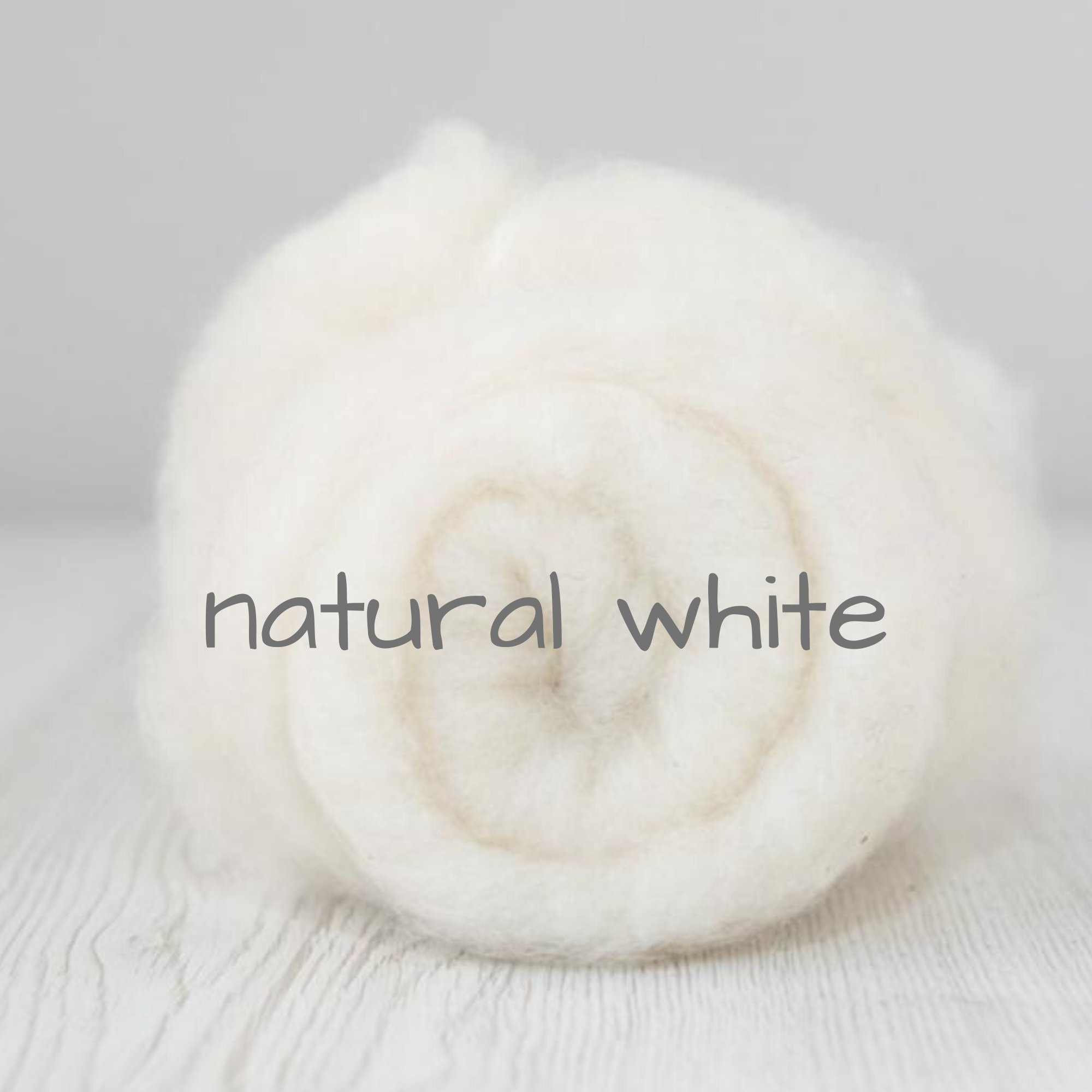 Carded Batting Extra Fine Merino Needle Felting Wool - Natural White