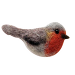 Load image into Gallery viewer, 6 Robin Decorations Needle Felting Kit -
