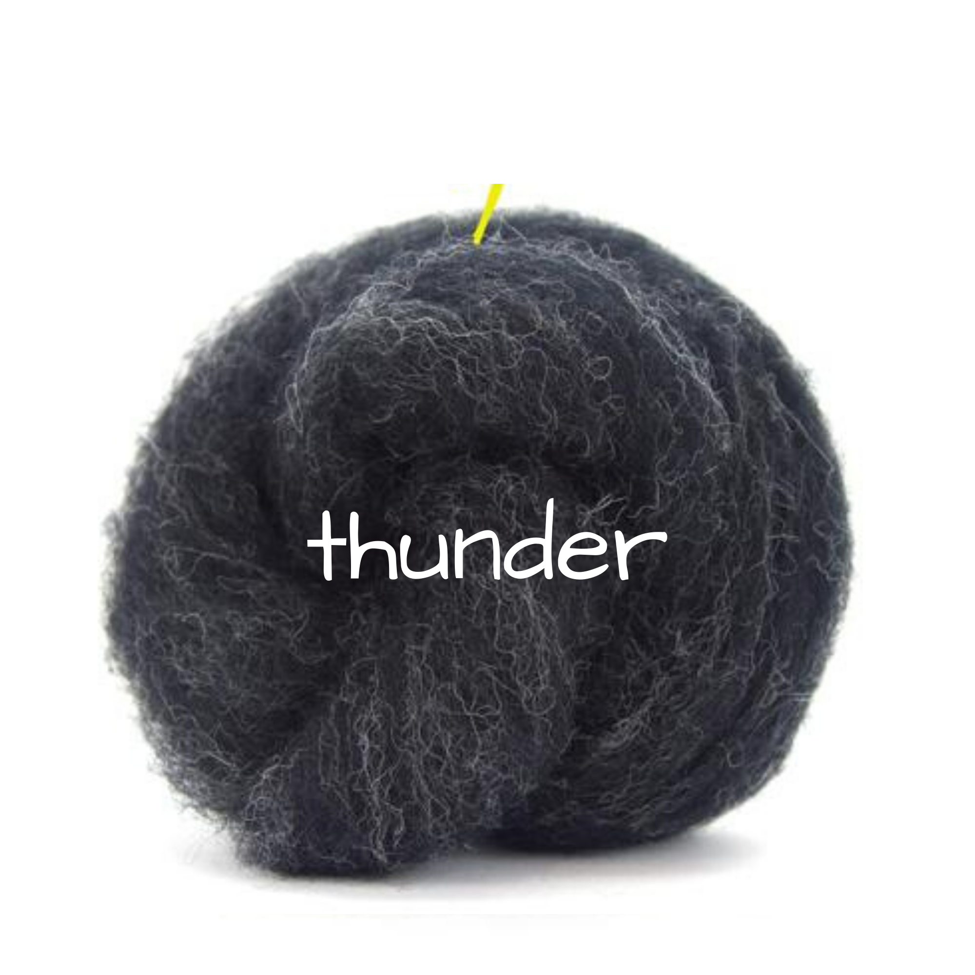 Carded Corriedale Slivers - Thunder