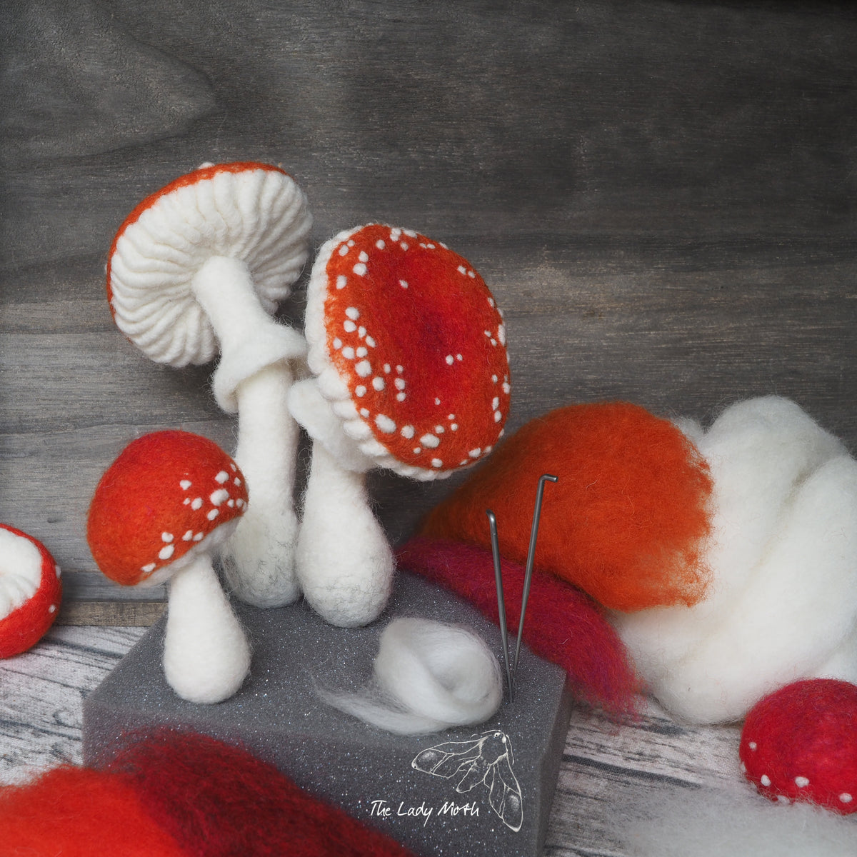 Online Video Tutorial - Needle Felted Toadstools by The Lady Moth ...