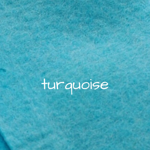 Thick Handmade 100% Wool Felt - Turquoise