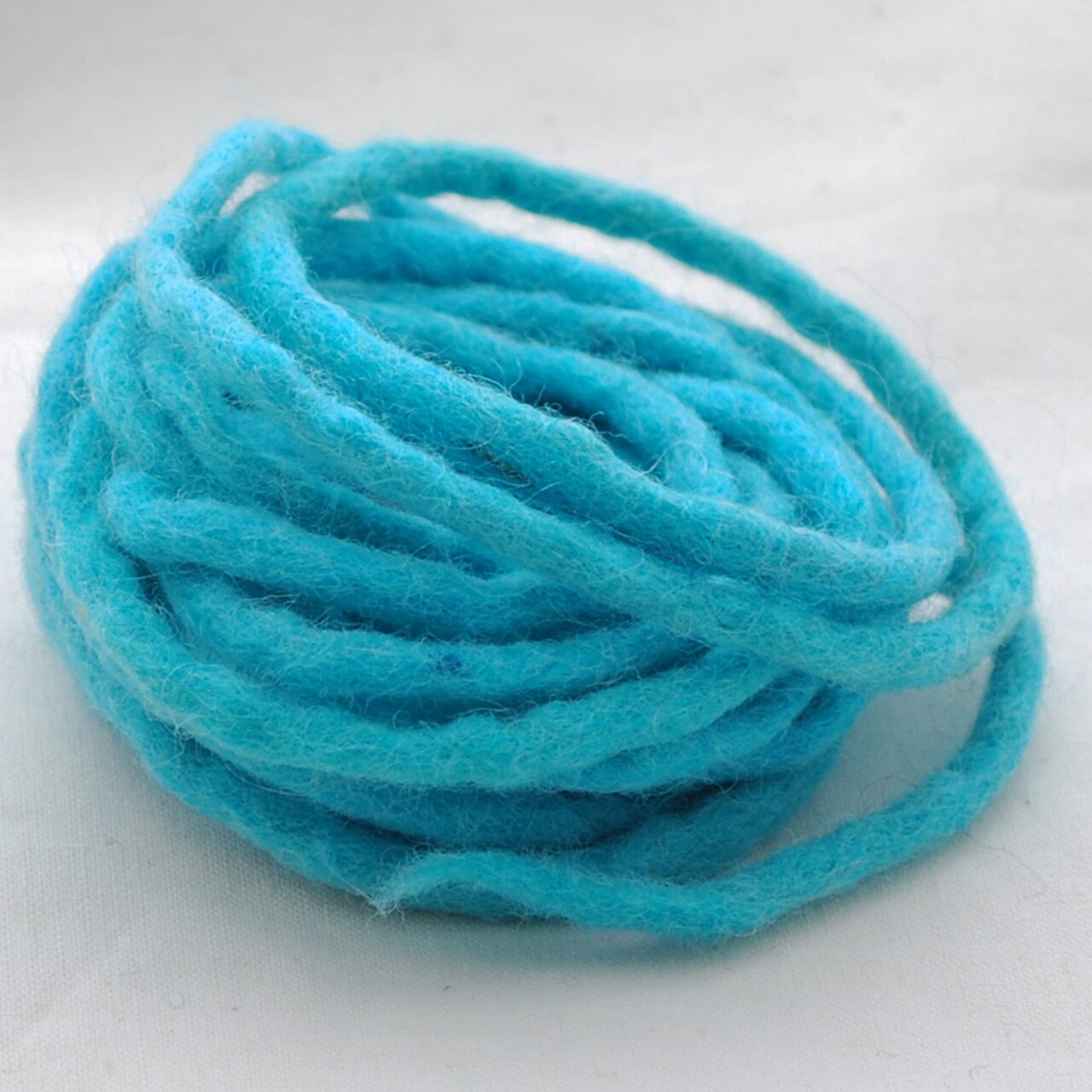 Handmade 100% Wool Felt Cord - Turquoise