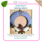 Load image into Gallery viewer, Christmas Wreath Needle Felting Kit
