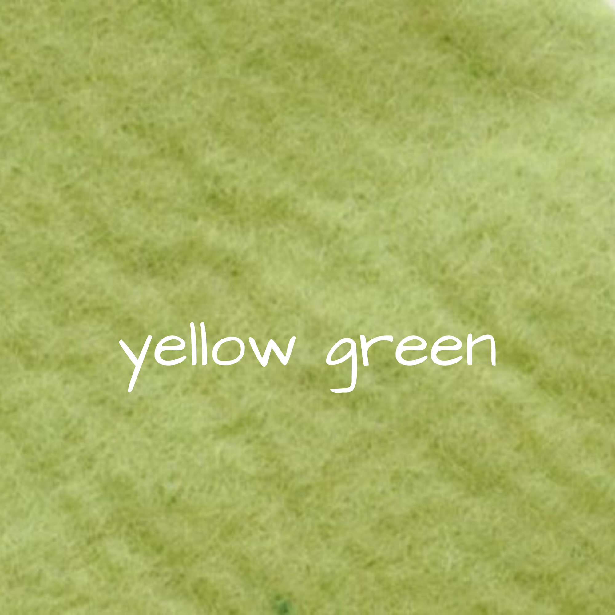 Thick Handmade 100% Wool Felt - Yellow Green